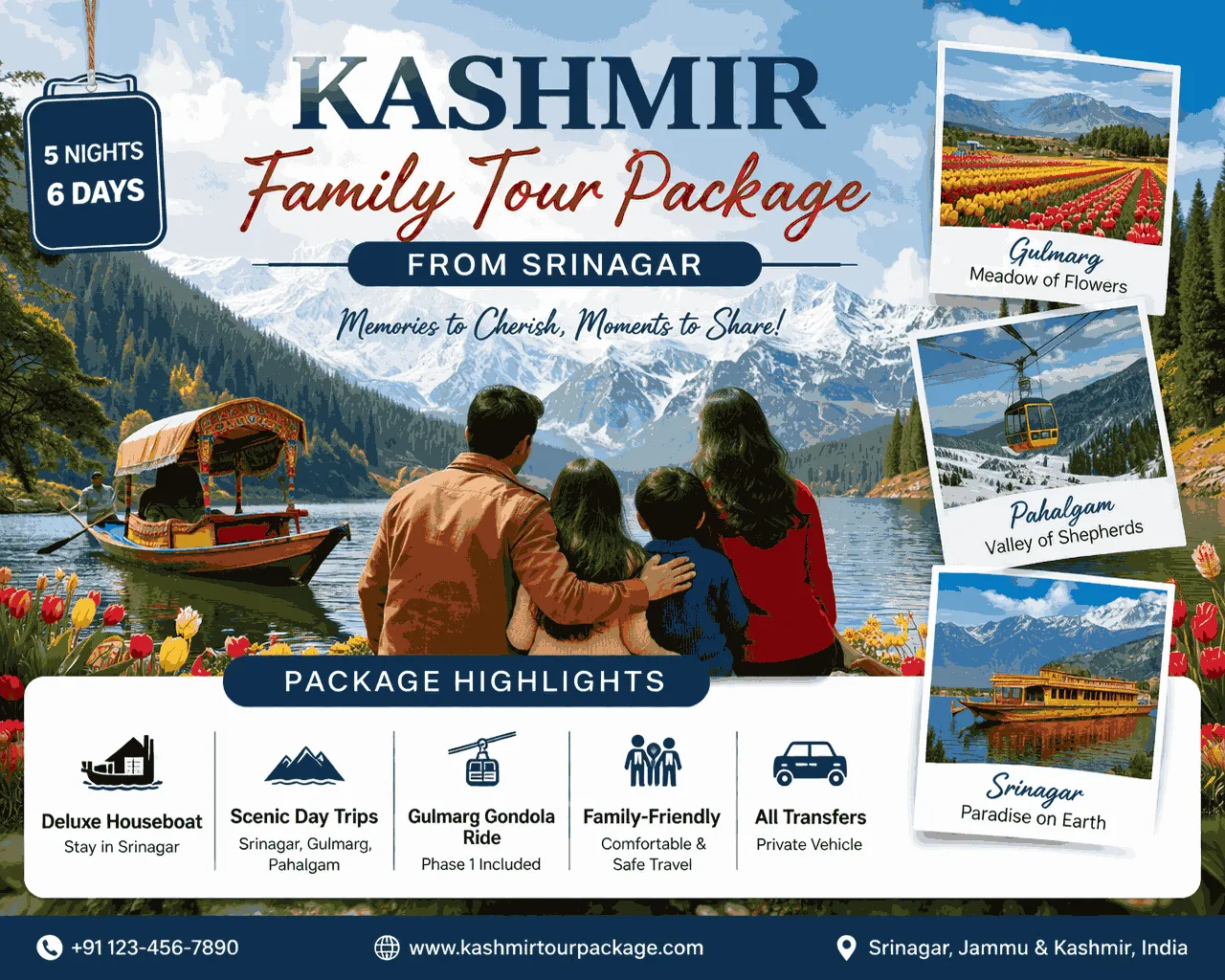 Planning a Kashmir Family Tour Package from Srinagar?