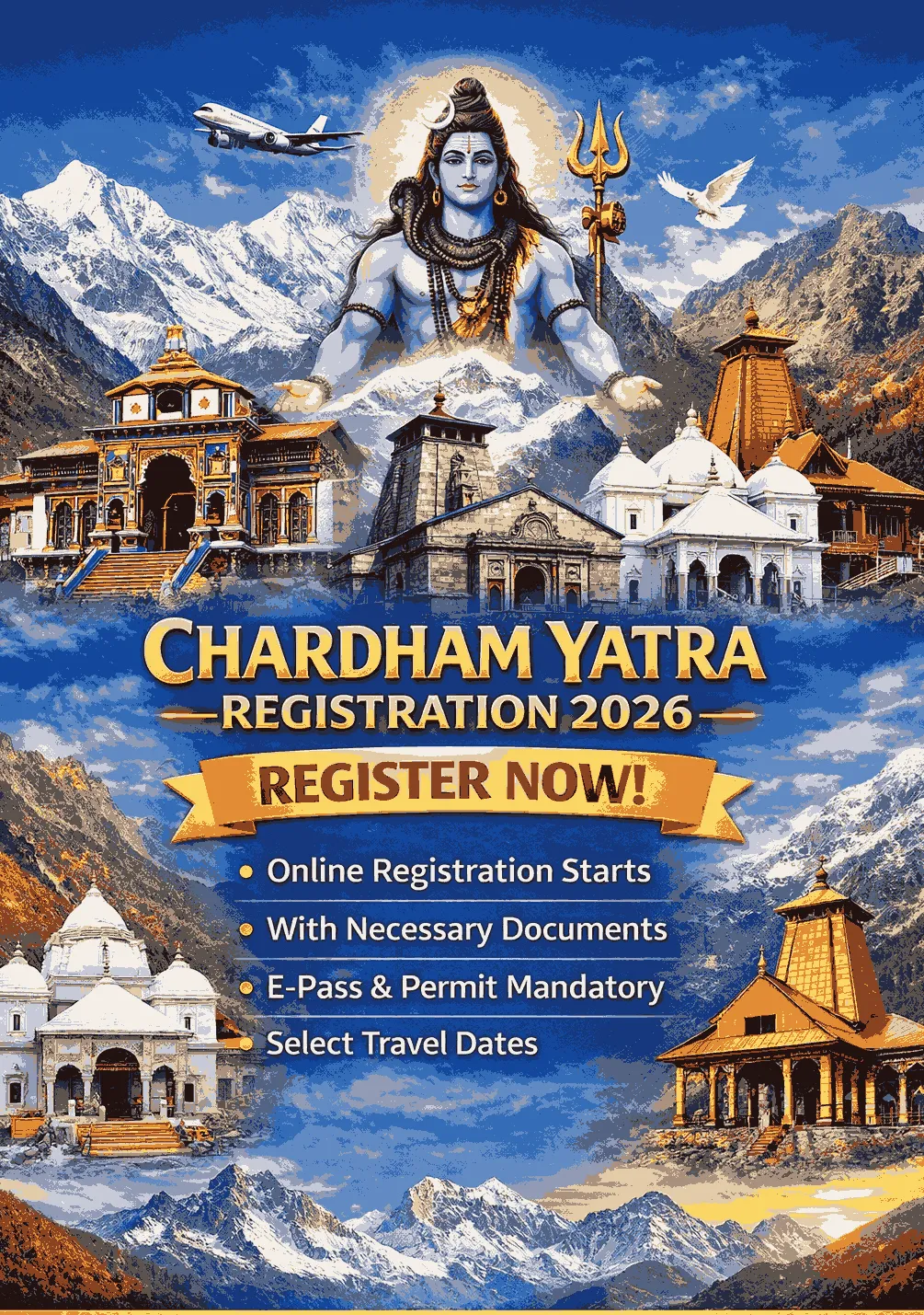 Char Dham Yatra Registration 2026 – Complete Guide by Ojas Travel