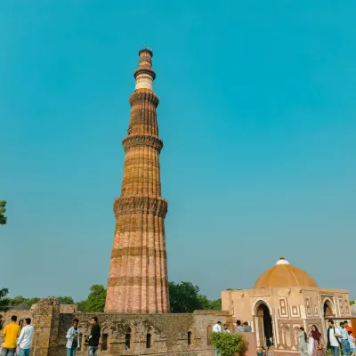 Qutub Minar: An impressive UNESCO World Heritage Site.