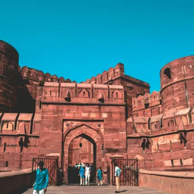 Agra Fort: An impressive Mughal fort with panoramic views of the Taj.