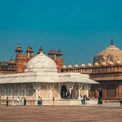 Fatehpur Sikri: A UNESCO World Heritage Site with beautiful Mughal architecture.