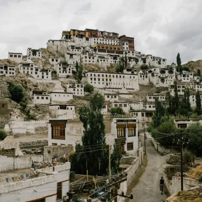 Thiksey Monastery:Thiksey, Leh District "Mini Potala rising with morning prayers."