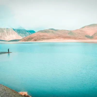 Tso Kar Lake: Leh District "The white lake in a dark land."